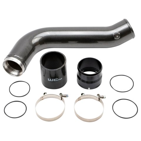 Wehrli 20-24 Chevrolet 6.6L L5P Duramax Passenger Side 3.5in Intercooler Pipe - Gloss White thumbnail 1