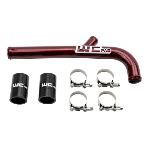 Wehrli 13-15 Dodge Cummins 6.7L w/Dual Radiator Upper Coolant Pipe - WCFab Red thumbnail 2