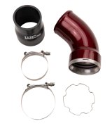 Wehrli 06-10 GM LBZ/LMM Duramax Passenger Side Intercooler Outlet Elbow Kit - Gloss White thumbnail 1