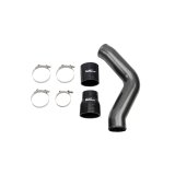Wehrli 13-18 Cummins 6.7L Driver Side 3.5 in. Intercooler Pipe - WCFab Grey thumbnail 1