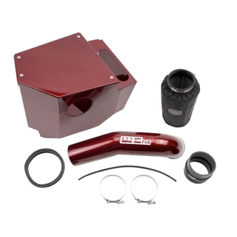 Wehrli 20-24 Chevrolet 6.6L L5P Duramax 4in Intake Kit - Red thumbnail 1