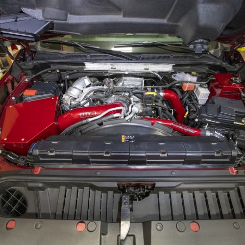 Wehrli 20-24 Chevrolet 6.6L L5P Duramax 4in Intake Kit - Red thumbnail 4