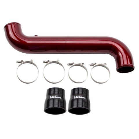 Wehrli 11-16 Duramax LML Passenger Side 3.5 in. Intercooler Pipe - WCFab Grey thumbnail 5