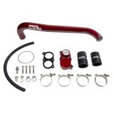 Wehrli 01-05 Chevrolet 6.6L LB7/LLY Duramax Thermostat Housing & Upper Coolant Pipe Kit - Gloss Blac thumbnail 1
