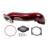 Wehrli 11-16 LML Duramax Passenger Side Upper Crossover Intercooler Pipe Kit - WCFab Red thumbnail 1