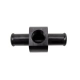 Wehrli 3/4in Hose Barb Straight w/ 1/2in NPT Port Billet Aluminum Adapter Fitting - Black Anodized thumbnail 2