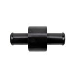 Wehrli 3/4in Hose Barb Straight w/ 1/2in NPT Port Billet Aluminum Adapter Fitting - Black Anodized thumbnail 3