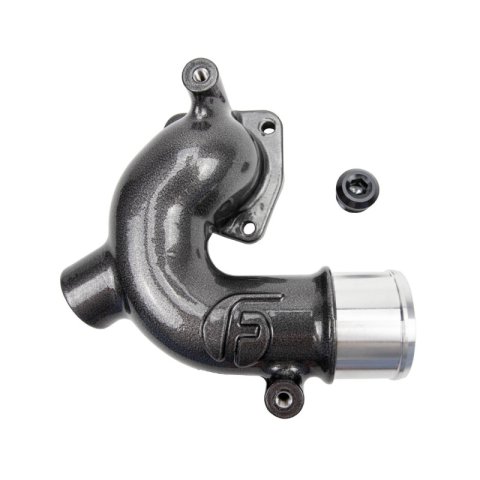 Wehrli 98-18 Dodge / Ram Cummins 5.9L/6.7L WCFab X Fleece Thermostat Housing - Flat Black thumbnail 1