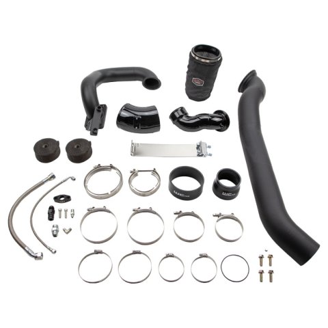 Wehrli 03-07 Dodge 5.9L Cummins S400 Twin Turbo Kit (No Turbo) - Flat Black thumbnail 1