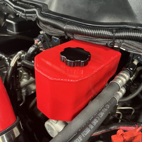 Wehrli 06-23 Cummins 5.9L & 6.7L Brake Reservoir Cover - WCFab Red thumbnail 8