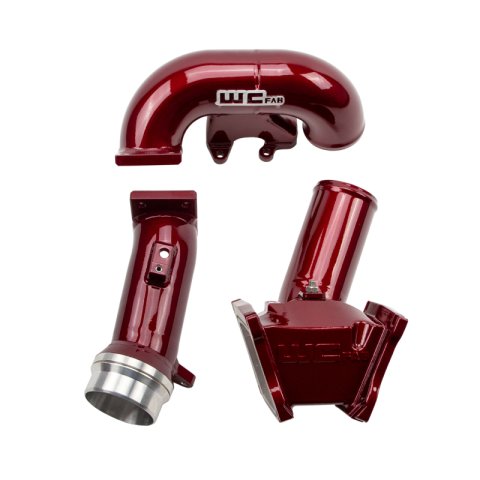 Wehrli 06-07 Chevrolet Duramax LBZ 3in. Y-Bridge Kit - WCFab Red thumbnail 3