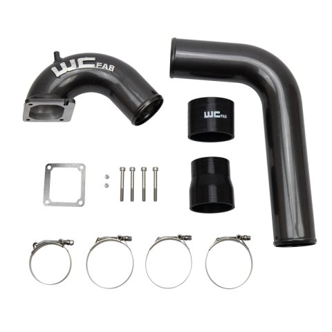Wehrli 03-07 Cummins 5.9L D/S 3.5in. Intake Horn IC Pipe - Illusion Blueberry