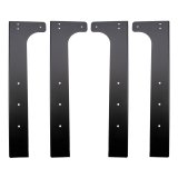 Wehrli Modular Steel Work Bench Leg Kit 40in Tall x .120in Thick - Flat Black thumbnail 1