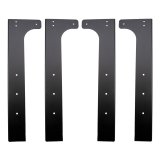 Wehrli Modular Steel Work Bench Leg Kit 40in Tall x .120in Thick - Flat Black thumbnail 2