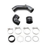 Wehrli 2017+ Ford 6.7L Power Stroke 3.5in Cold Side Intercooler Pipe - Cat Yellow thumbnail 1