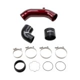 Wehrli 2017+ Ford 6.7L Power Stroke 3.5in Cold Side Intercooler Pipe - WCFab Red thumbnail 1