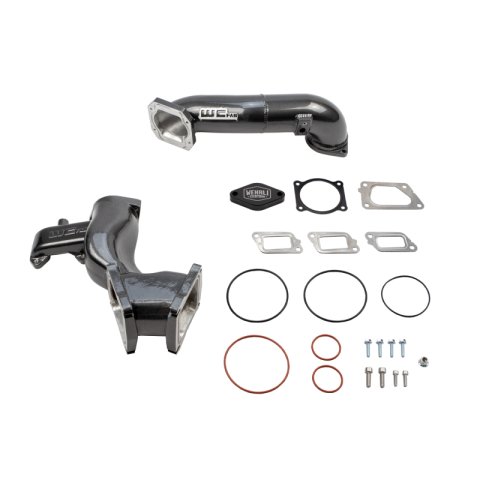 Wehrli 11-16 Chevrolet 6.6L LML Duramax High Flow Y-Bridge Kit - Candy Red thumbnail 1