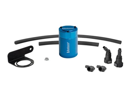 Volant 19-25 Chevrolet Silverado 1500 3oz Aluminum Oil Catch Can w/Mounting Bracket - Blue thumbnail 4