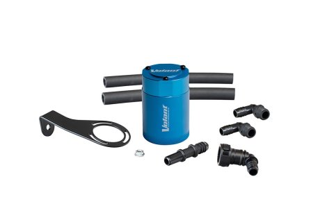Volant 21-25 Ford Bronco 2.3L Turbo 3oz Aluminum Oil Catch Can w/Mounting Bracket - Blue