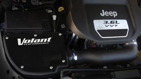 Volant 12-18 Jeep Wrangler JK 3.6L V6 Closed Box Air Intake w/ DryTech Filter thumbnail 2