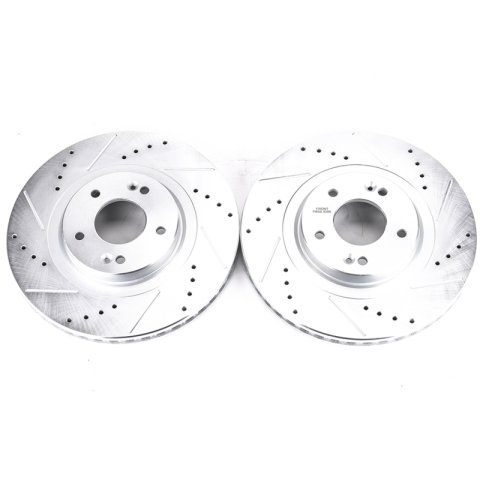 Power Stop 13-18 Hyundai Santa Fe Sport Front Evolution Drilled & Slotted Rotors - Pair thumbnail 2