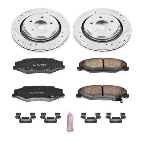 Power Stop 06-09 Cadillac XLR Rear Z23 Evolution Sport Brake Kit thumbnail 1