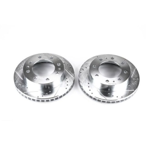 Power Stop 02-04 Chevrolet Avalanche 2500 Front Evolution Drilled & Slotted Rotors - Pair thumbnail 3