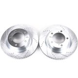 Power Stop 16-21 Toyota Land Cruiser Front Evolution Drilled & Slotted Rotors - Pair thumbnail 1