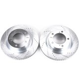 Power Stop 16-21 Toyota Land Cruiser Front Evolution Drilled & Slotted Rotors - Pair thumbnail 2