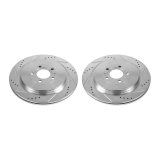 Power Stop 13-14 Ford Mustang Rear Evolution Drilled & Slotted Rotors - Pair thumbnail 3