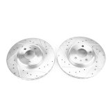 Power Stop 17-19 Audi A4 Front Evolution Drilled & Slotted Rotors - Pair thumbnail 2