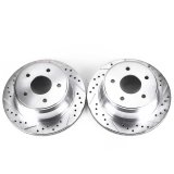 Power Stop 97-05 Chevrolet Blazer Rear Evolution Drilled & Slotted Rotors - Pair thumbnail 1