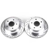 Power Stop 97-05 Chevrolet Blazer Rear Evolution Drilled & Slotted Rotors - Pair thumbnail 2