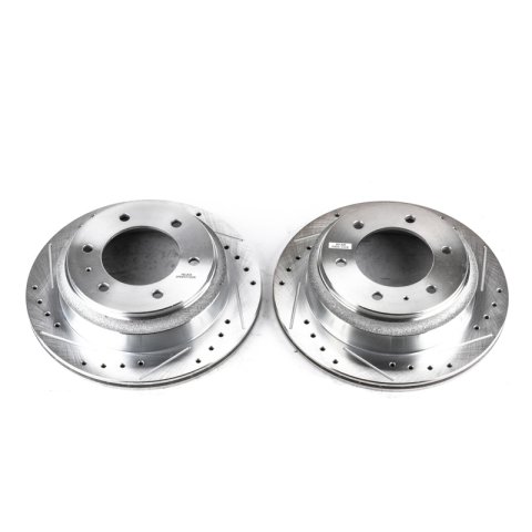 Power Stop 96-99 Acura SLX Rear Evolution Drilled & Slotted Rotors - Pair thumbnail 2