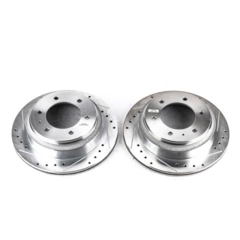 Power Stop 96-99 Acura SLX Rear Evolution Drilled & Slotted Rotors - Pair thumbnail 3