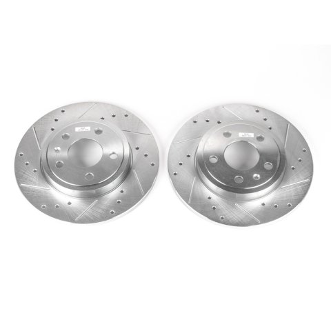 Power Stop 05-09 Audi A4 Rear Evolution Drilled & Slotted Rotors - Pair thumbnail 1