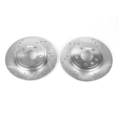 Power Stop 05-09 Audi A4 Rear Evolution Drilled & Slotted Rotors - Pair thumbnail 2
