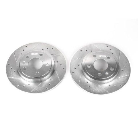 Power Stop 05-09 Audi A4 Rear Evolution Drilled & Slotted Rotors - Pair thumbnail 3