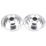 Power Stop 05-06 Saab 9-2X Rear Evolution Drilled & Slotted Rotors - Pair thumbnail 2