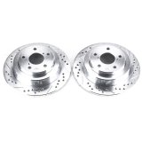 Power Stop 05-06 Saab 9-2X Rear Evolution Drilled & Slotted Rotors - Pair thumbnail 3