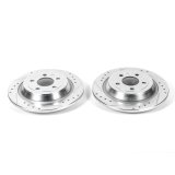 Power Stop 15-17 Ford F-150 Rear Evolution Drilled & Slotted Rotors - Pair thumbnail 1