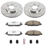 Power Stop 05-10 Ford Mustang Front Z26 Street Warrior Brake Kit thumbnail 1