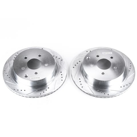 Power Stop 03-12 Infiniti FX35 Rear Evolution Drilled & Slotted Rotors - Pair thumbnail 2