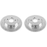 Power Stop 12-13 Mercedes-Benz S350 Rear Evolution Drilled & Slotted Rotors - Pair thumbnail 1