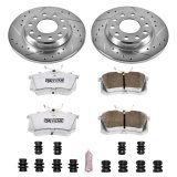 Power Stop 02-05 Audi A4 Rear Z26 Street Warrior Brake Kit thumbnail 1