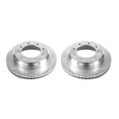 Power Stop 08-14 Ford E-150 Rear Evolution Drilled & Slotted Rotors - Pair thumbnail 1