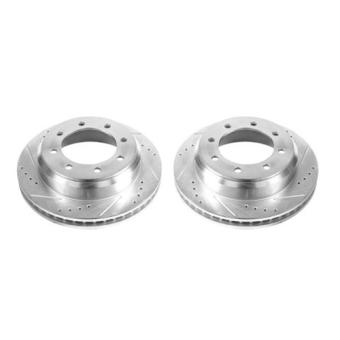 Power Stop 08-14 Ford E-150 Rear Evolution Drilled & Slotted Rotors - Pair thumbnail 3