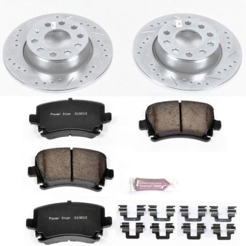 Power Stop 2013 Audi A3 Quattro Rear Z23 Evolution Sport Brake Kit thumbnail 1