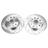 Power Stop 2008 Audi A3 Rear Evolution Drilled & Slotted Rotors - Pair thumbnail 3
