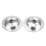 Power Stop 1997 Acura CL Rear Evolution Drilled & Slotted Rotors - Pair thumbnail 1